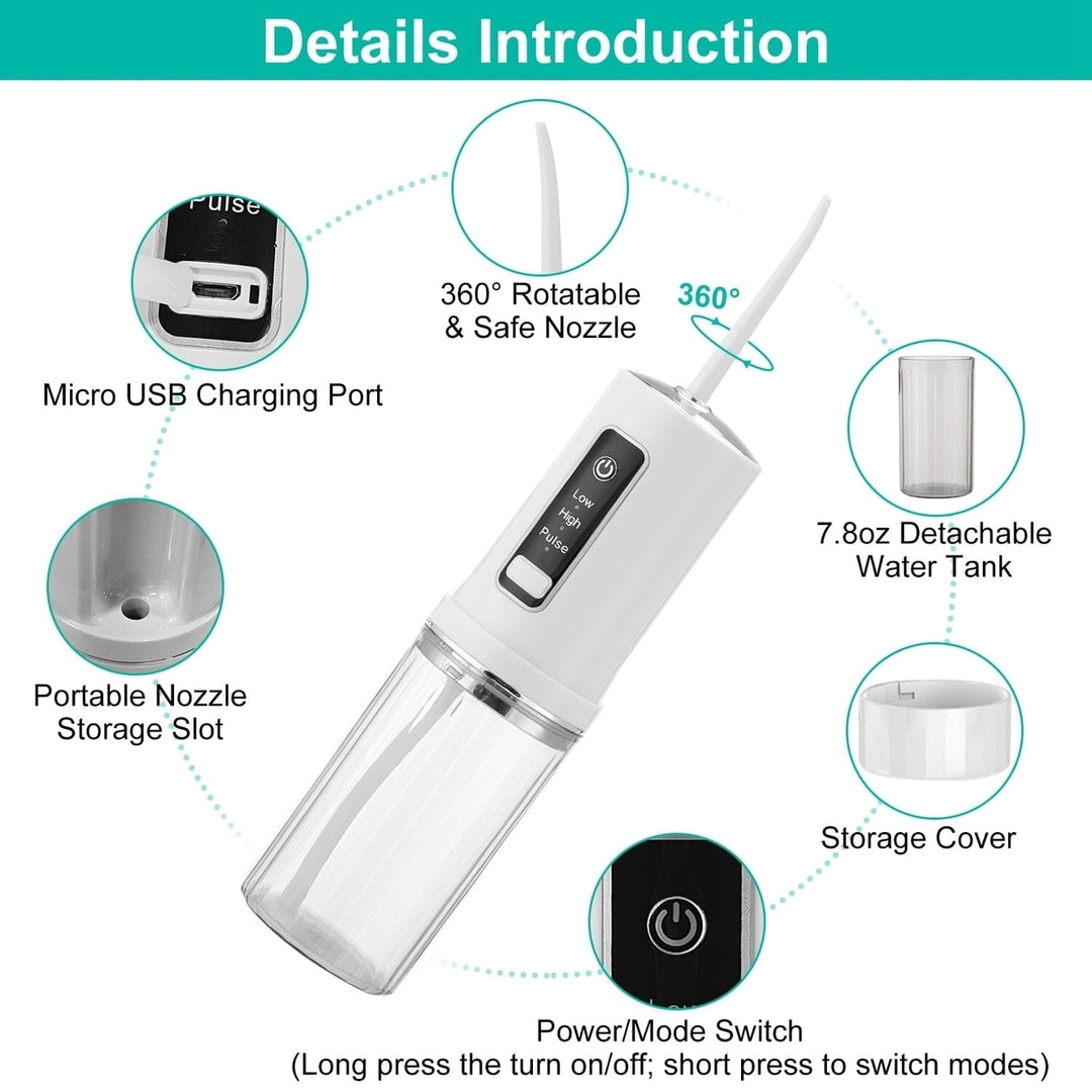 Rechargeable Portable Water Flosser Image 10