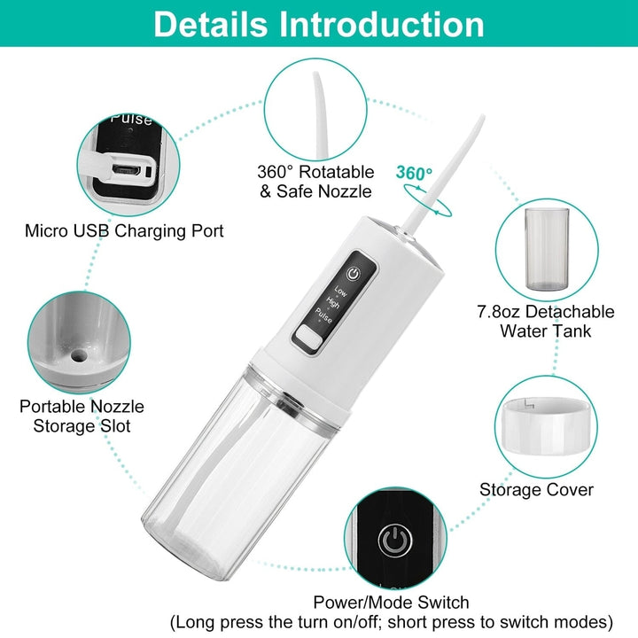 Rechargeable Portable Water Flosser Image 10