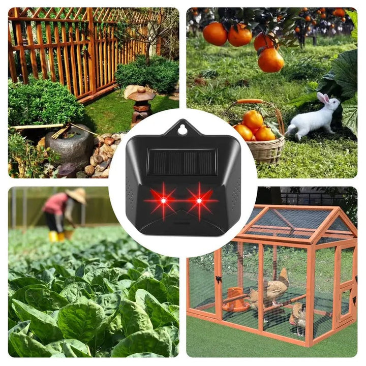 Red LED Light Waterproof Predator Repellent for Gardens Image 4