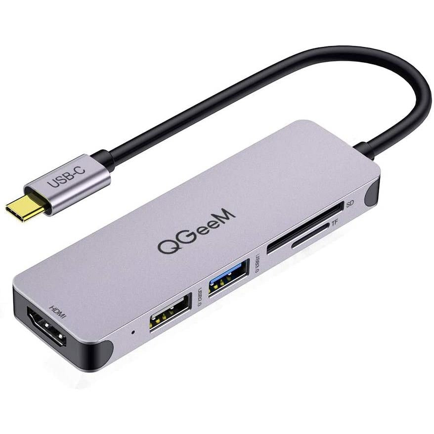 QGeeM 5-in-1 USB C to HDMI Adapter with 4K HDMI Output Image 1