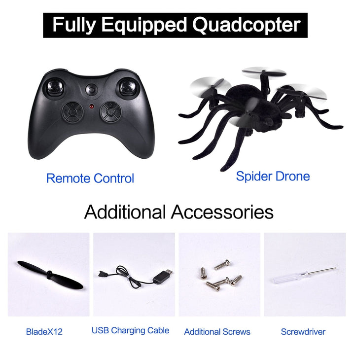 Remote Control Spider Quadcopter Toy Drone Image 6