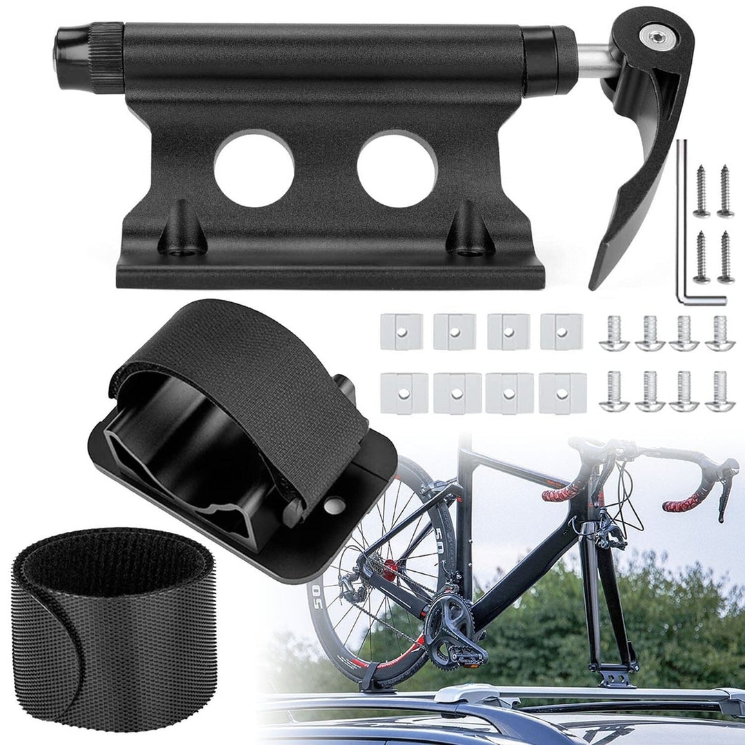 Quick Release Bike Fork Block Mount Rack for Car Roof Image 4