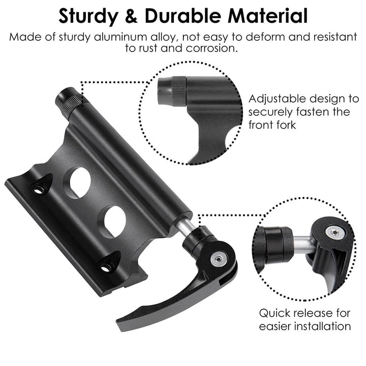 Quick Release Bike Fork Block Mount Rack for Car Roof Image 7