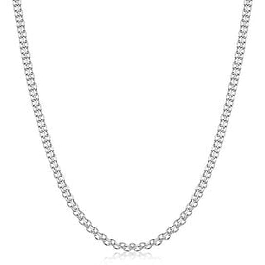 Rhodium Filled High Polish Finish Bismark Chain 20 Image 1