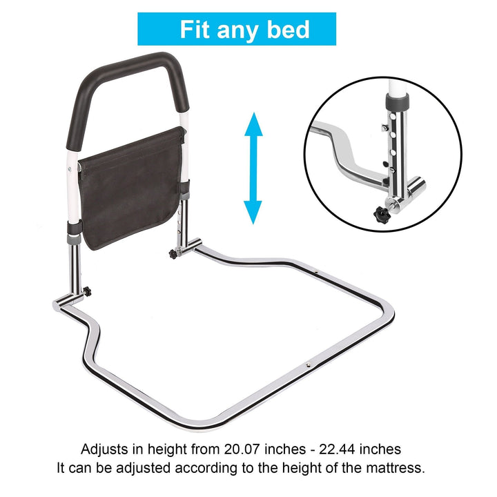 Safety Guard Bed Assist Rails Elderly Adult Adjustable Support Handle Handicap Image 4