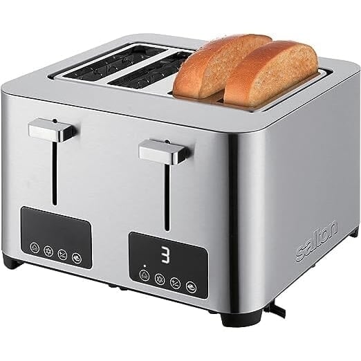 Salton Digital 4 Slice Toaster - Stainless Steel Image 1