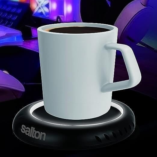 Salton LED Lit Coffee Mug and Tea Cup Warmer Image 1