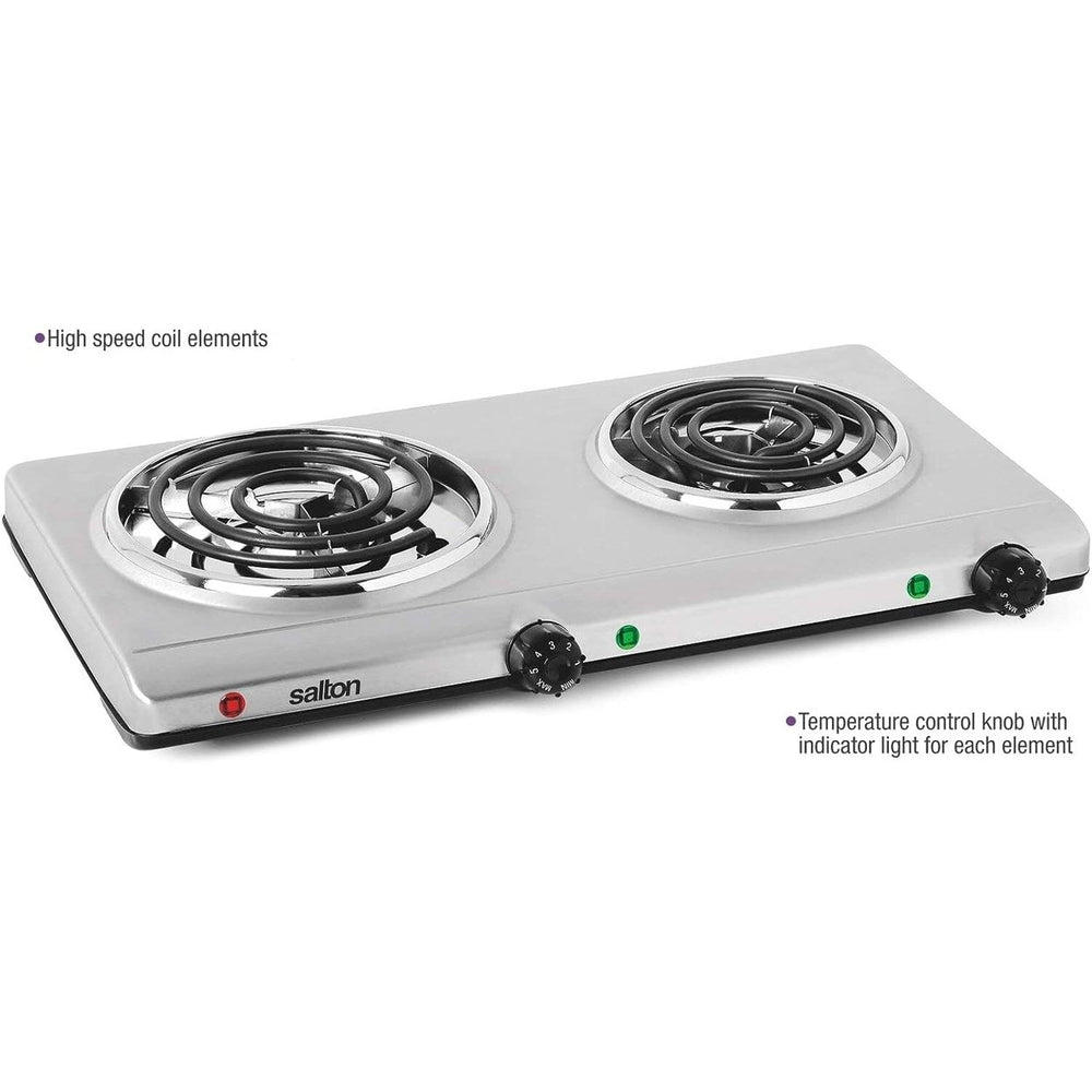 Salton Portable Double Cooktop Image 2