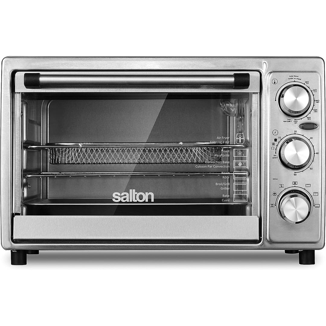 Salton Stainless Steel Air Fryer Toaster Oven Image 1