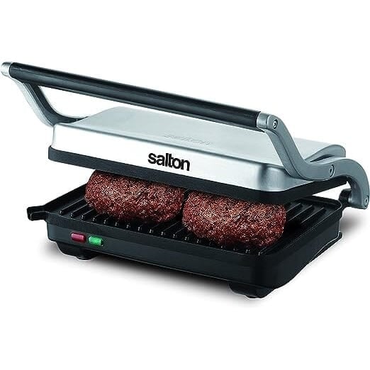 Salton Stainless Steel Panini Grill Image 1