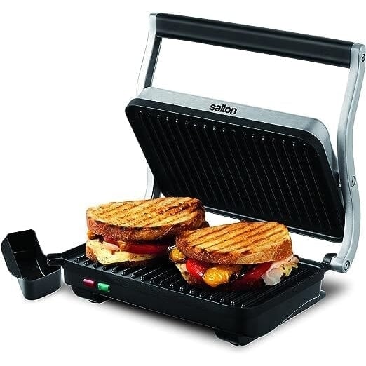 Salton Stainless Steel Panini Grill Image 2