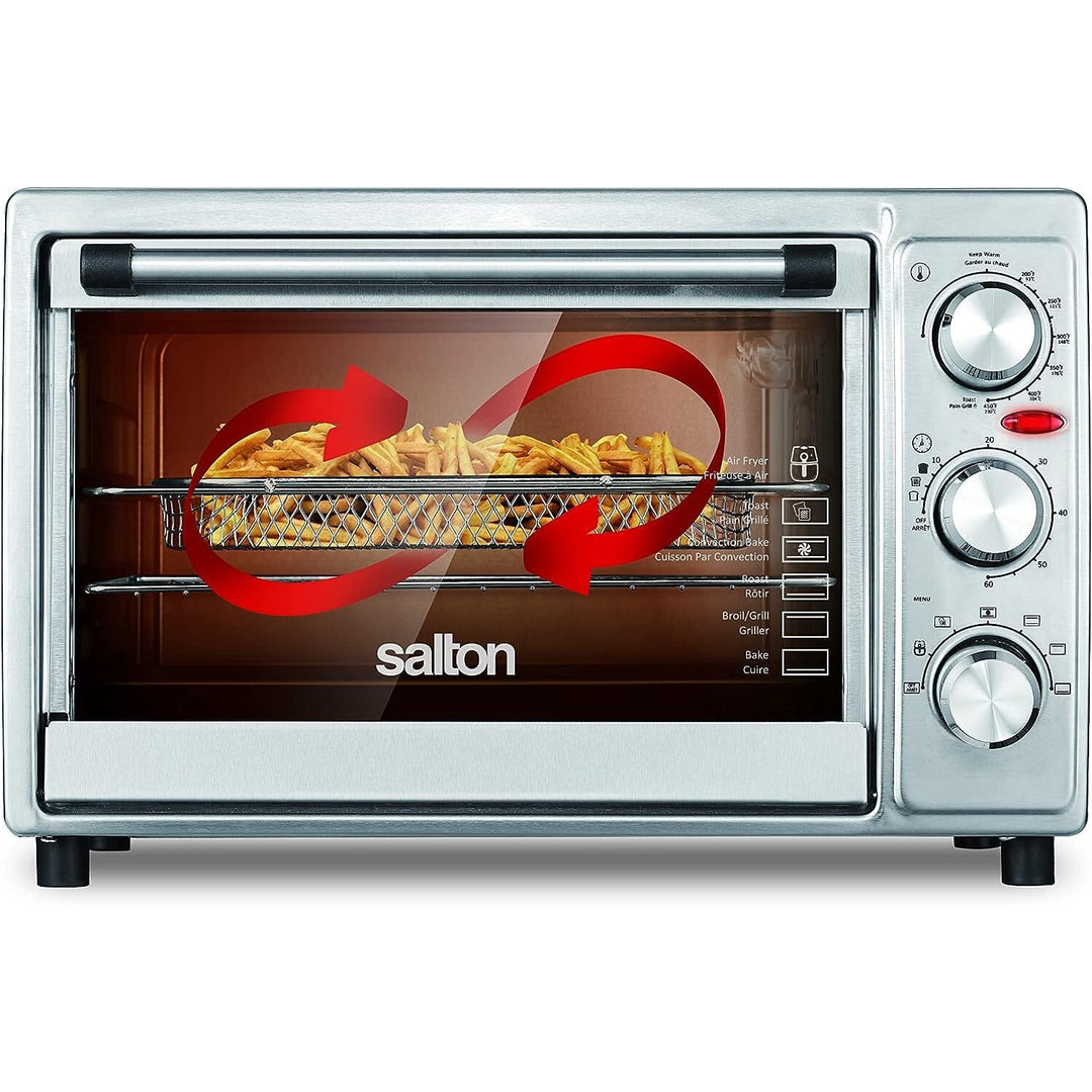 Salton Stainless Steel Air Fryer Toaster Oven Image 4