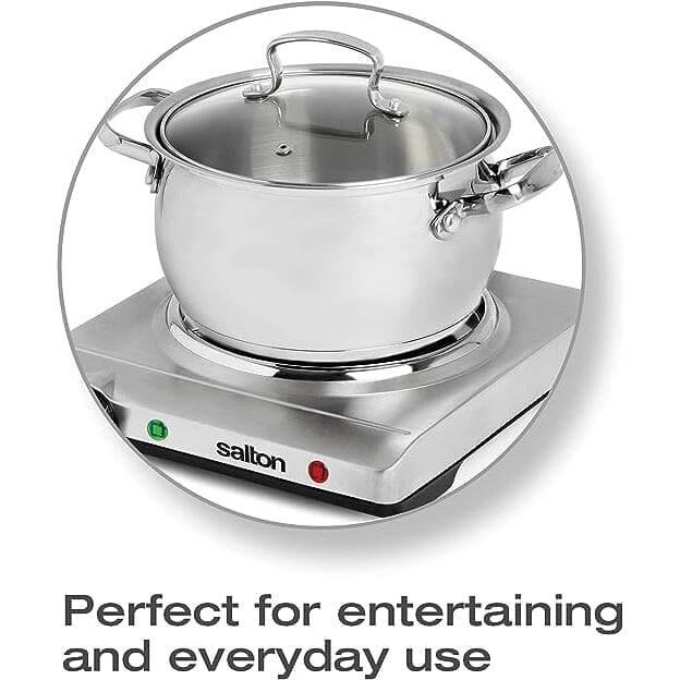 Salton Stainless Steel Portable Cooktop Image 4