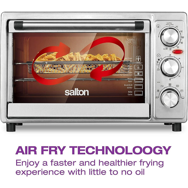 Salton Stainless Steel Air Fryer Toaster Oven Image 4