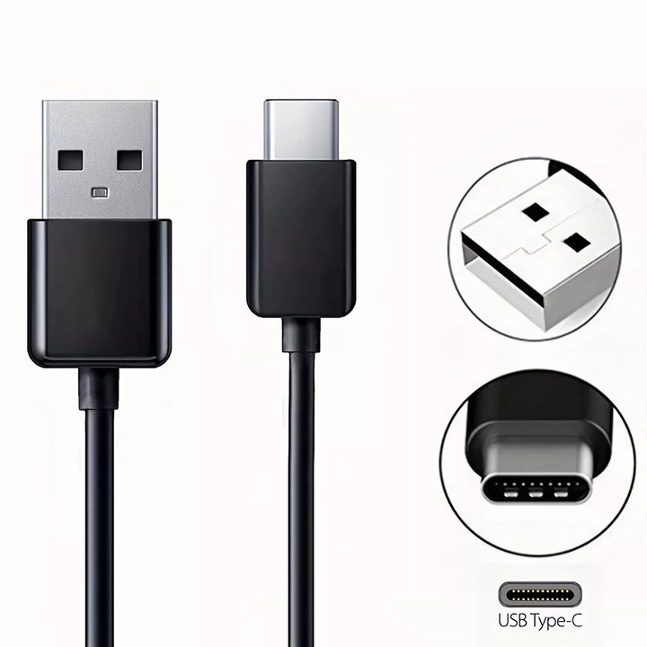 Samsung USB-C Data Charging Cable for Galaxy S9/S9+/Note 9/S8/S8+ (Black) - Image 3