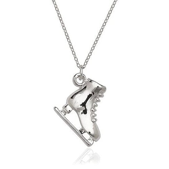 Silver Filled High Polish Finsh Skatecharm and Chain Image 1