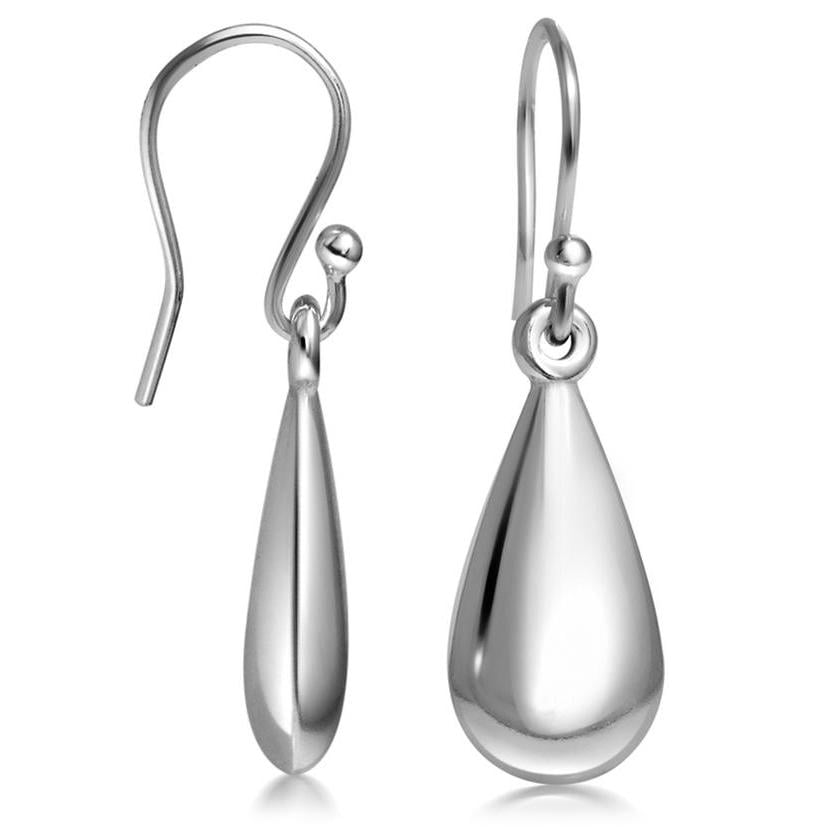 Solid Sterling Pear Shape Hanging Earrings By Paolo Fortelini Image 1