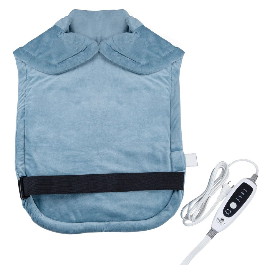 Soluxe Electric Weighted Neck and Back Heating Pad Image 1