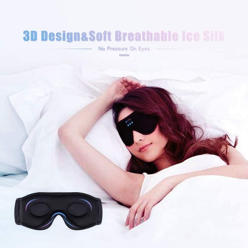 Sleep Headset Bluetooth 5.0 Wireless 3D Eye Mask Image 2