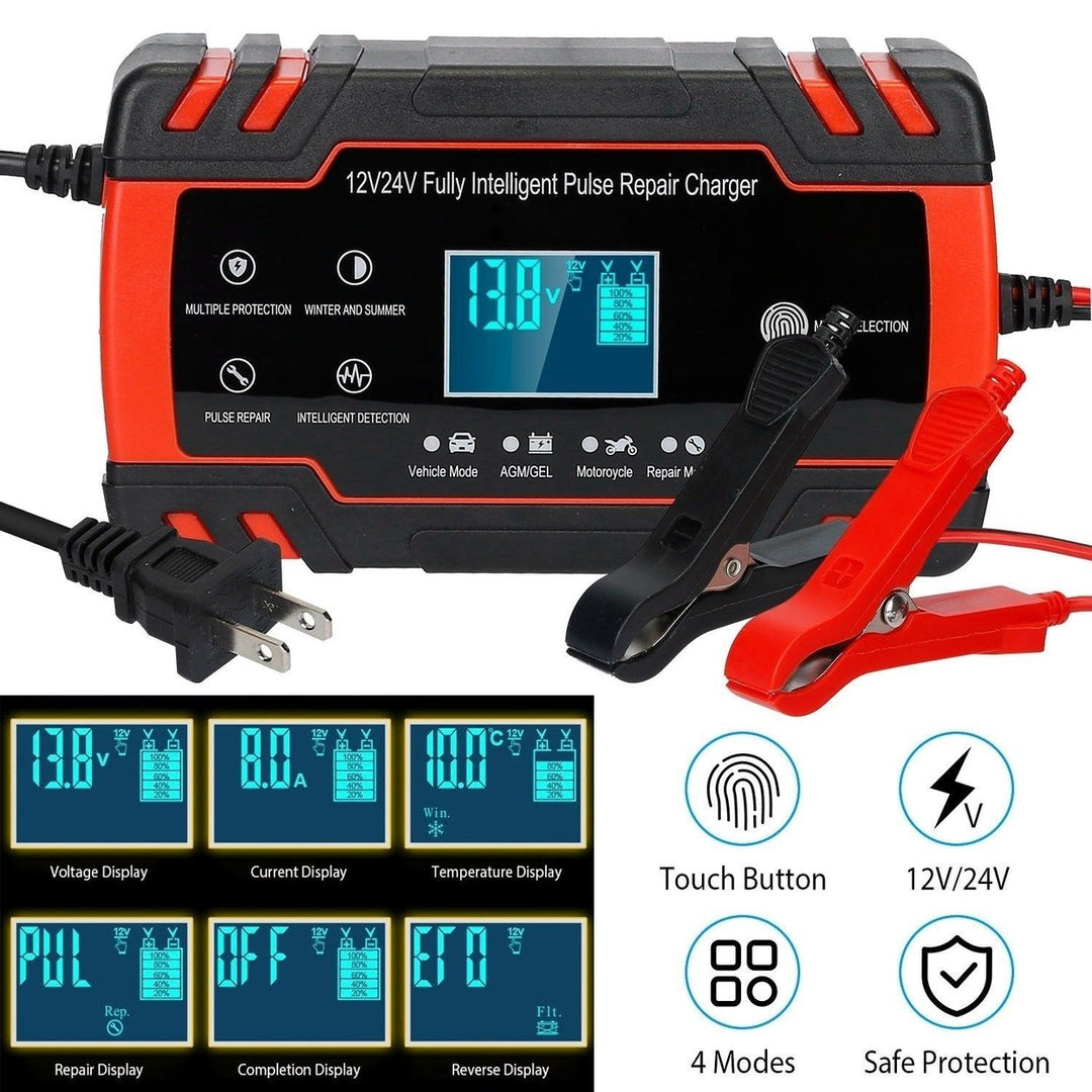 Smart Automatic Battery Charger with LCD Display Image 8