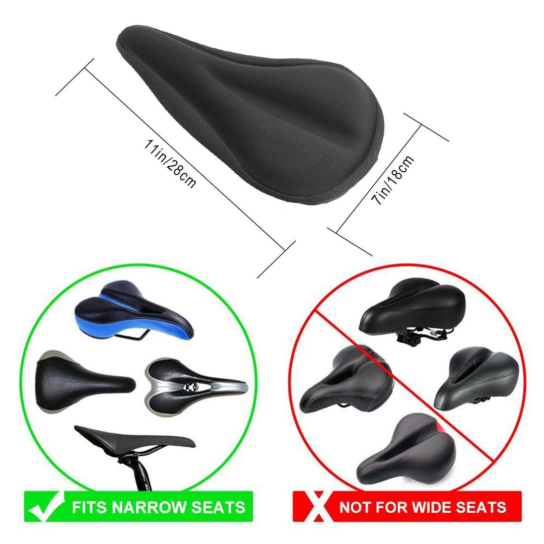 Soft Silicone Gel Bike Seat Saddle Cushion Cover Image 4