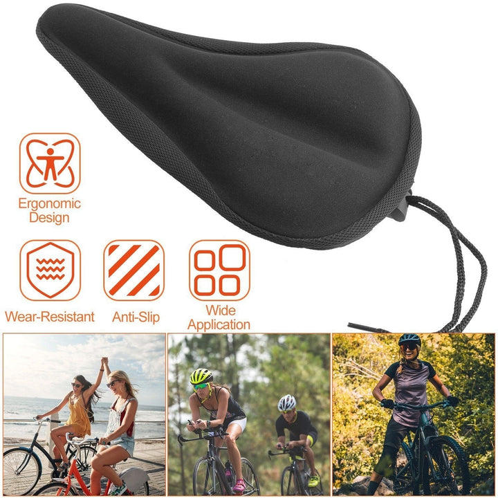 Soft Silicone Gel Bike Seat Saddle Cushion Cover Image 11