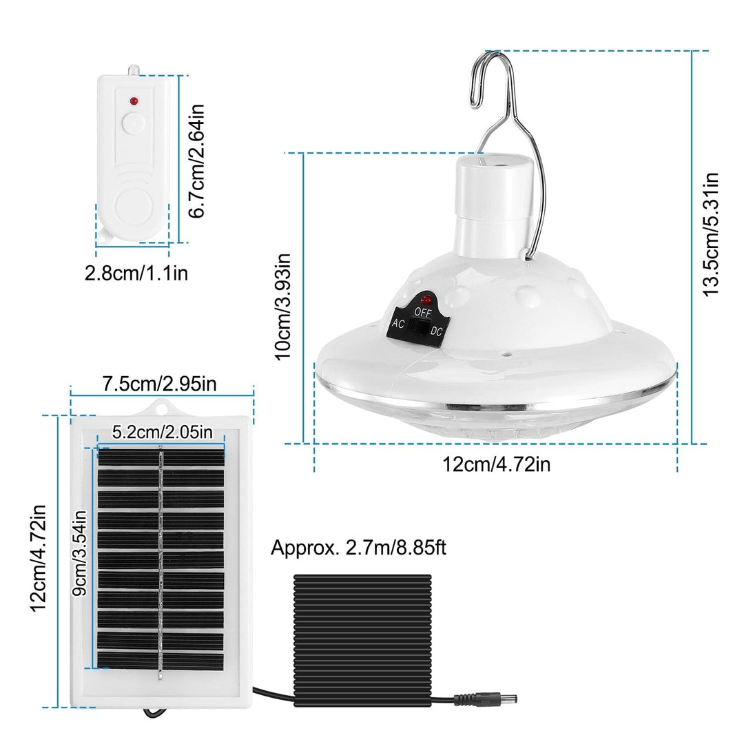 Solar Camping Light Hanging LED Bulb Lamp Image 4