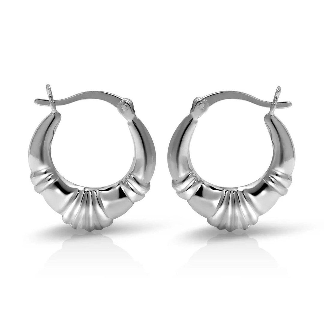 Sterling Silver Classic Shrimp Earrings by Paolo Fortelini Image 1