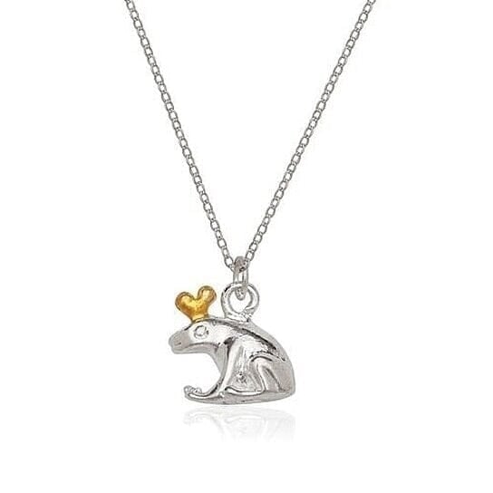 Sterling Silver Frog Charm and Chain Image 1