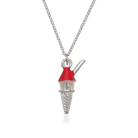 Sterling Silver Ice Cream Charm and Chain Image 1