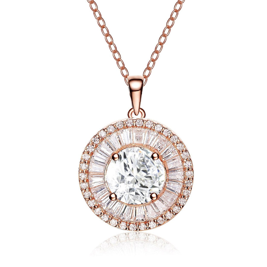 Sterling Silver with Rose Gold Plated Pendant Image 1