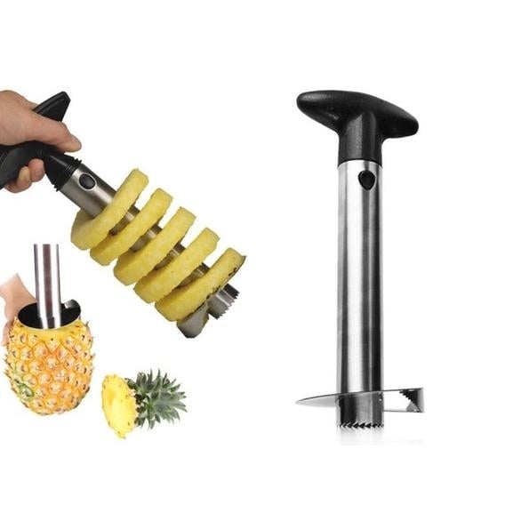 Stainless Steel Pineapple Corer and Slicer Image 2