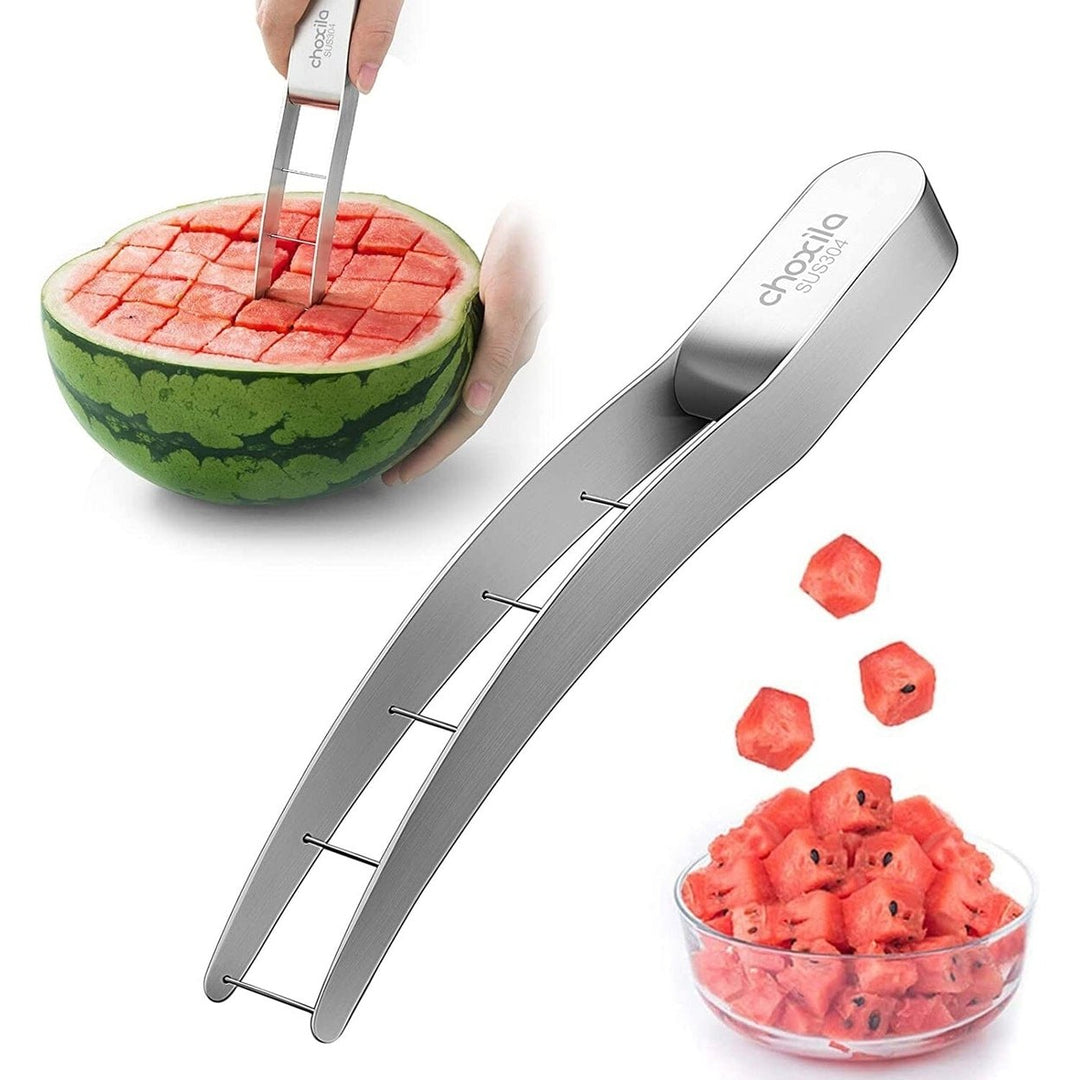 Stainless Steel Watermelon Cube Cutter Image 1