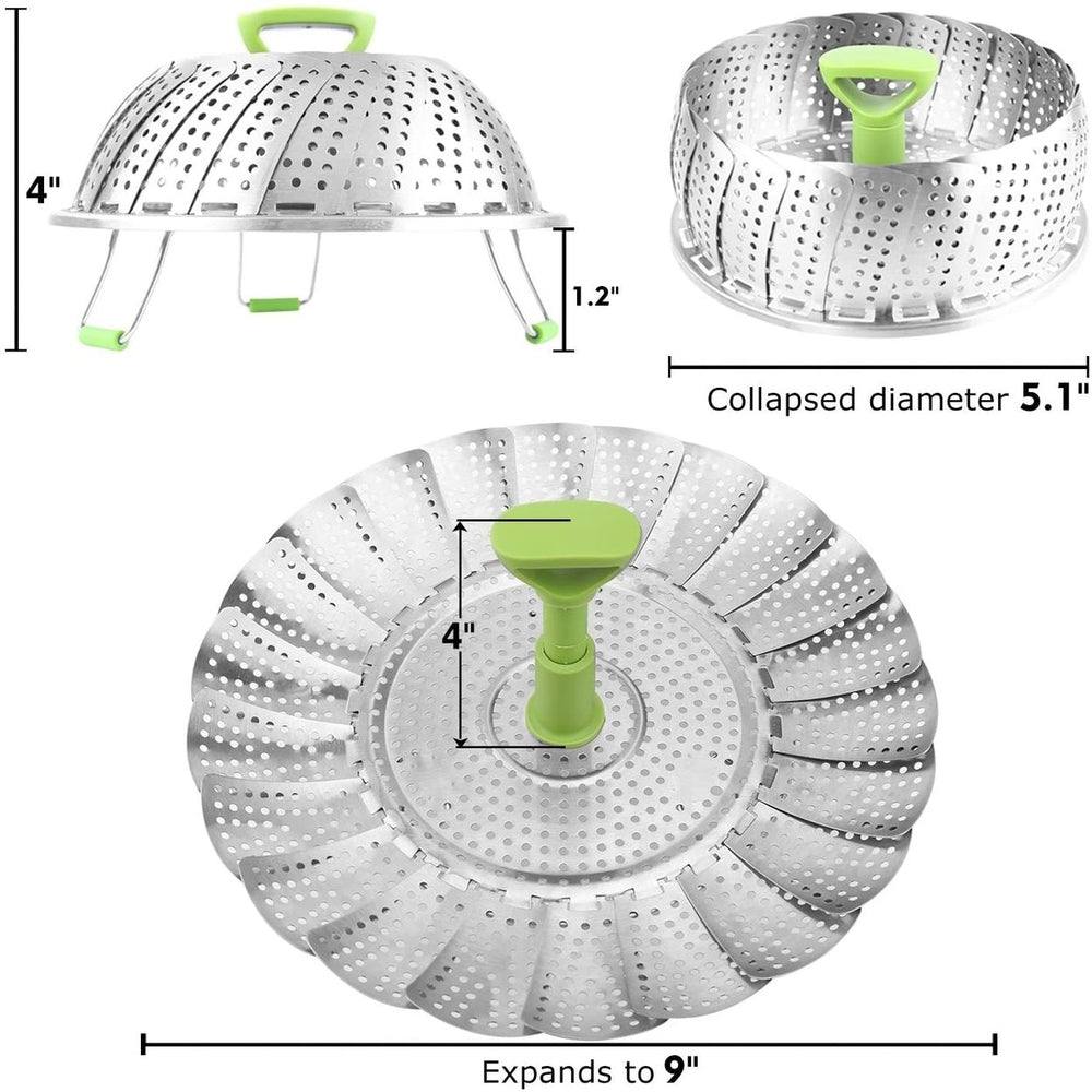 Stainless Steel Vegetable Steamer Basket Image 2