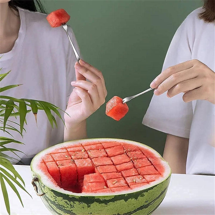 Stainless Steel Watermelon Cube Cutter Image 4