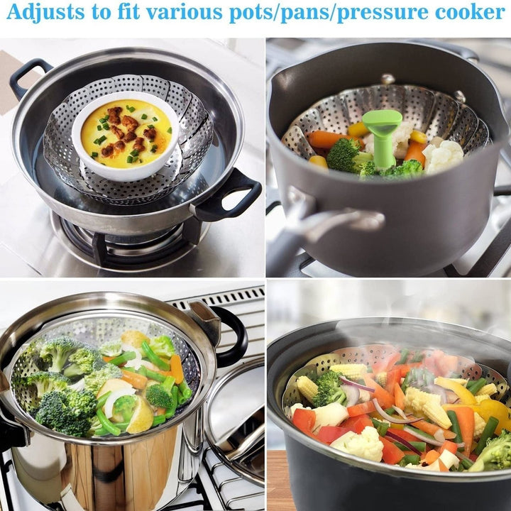 Stainless Steel Vegetable Steamer Basket Image 7