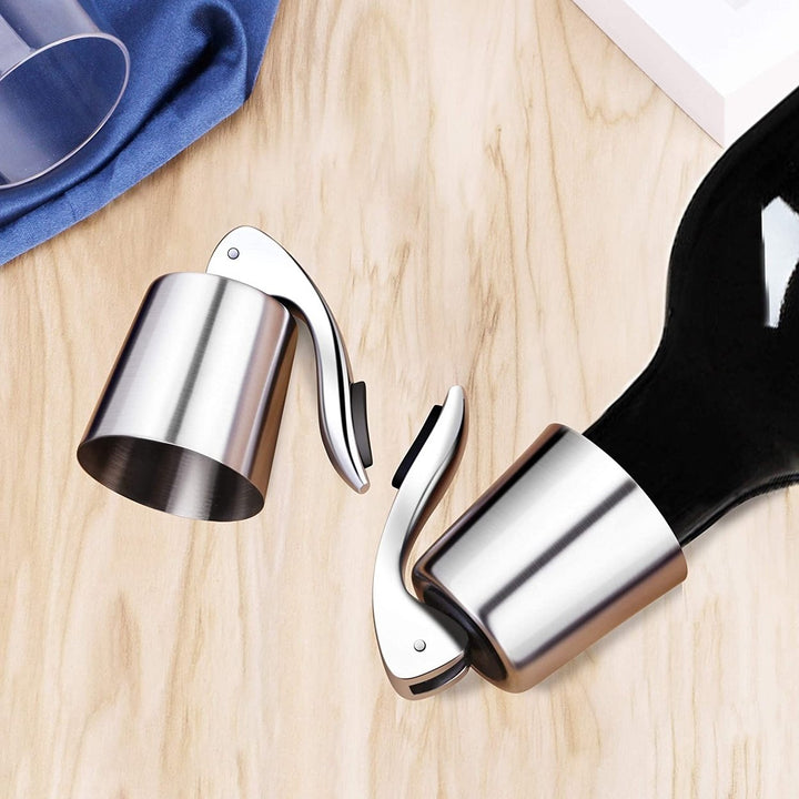 Stainless Steel Wine Bottle Stopper Image 4