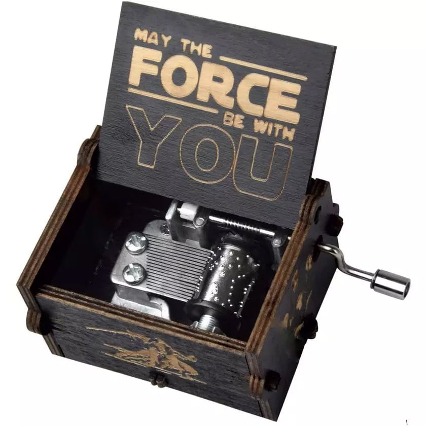 Star Wars Engraved Wooden Music Box Image 1