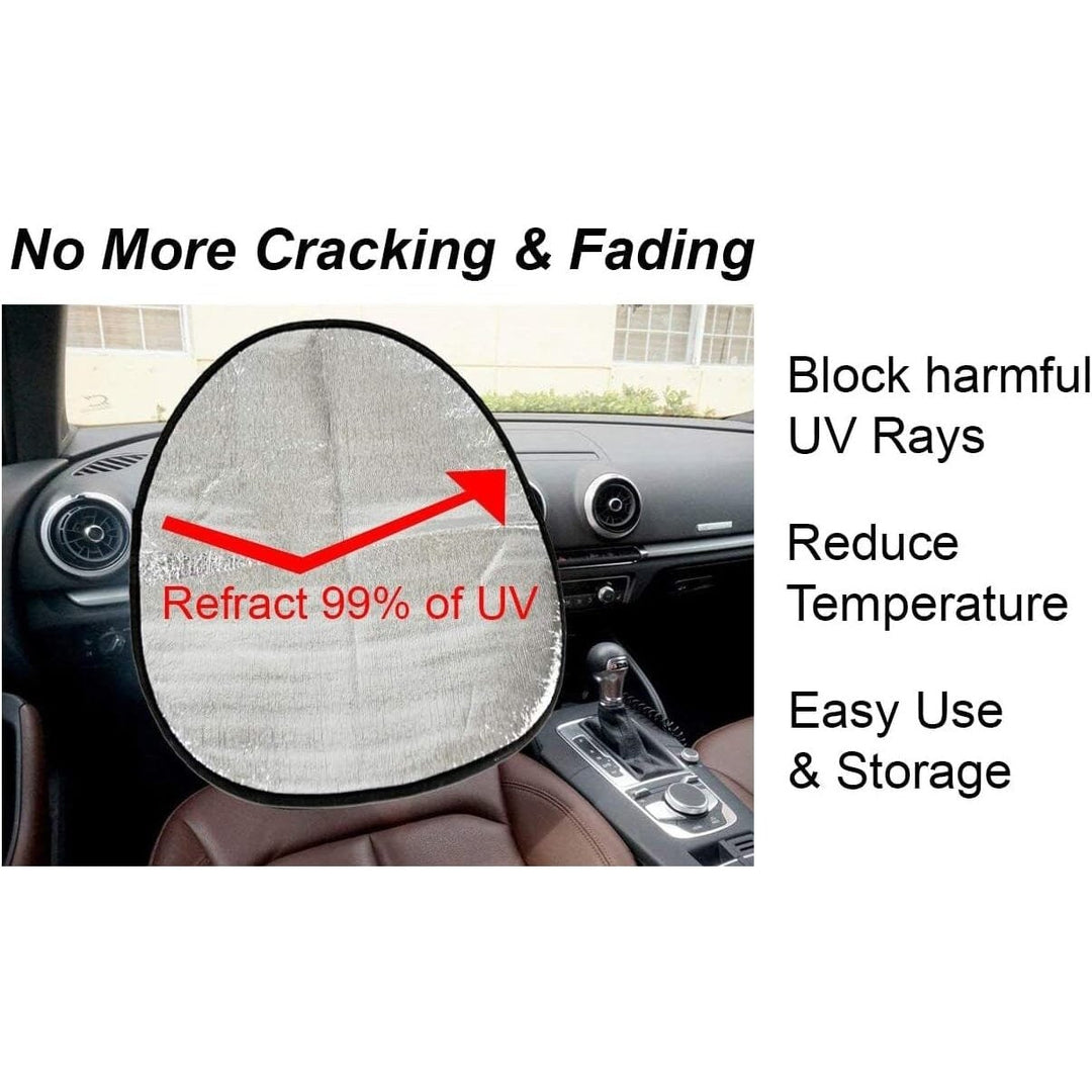 Steering Wheel Sun Protection Heat Reflective Cover Protector Cover Image 6