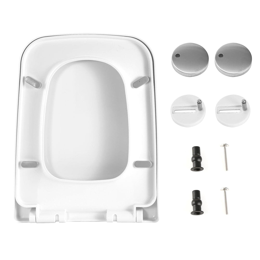 Square Toilet Seat with Grip-Tight Seat Bumpers Image 4