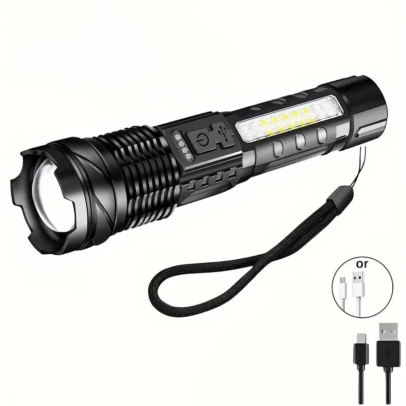 Super Powerful Rechargeable Torch Flood Light Image 1