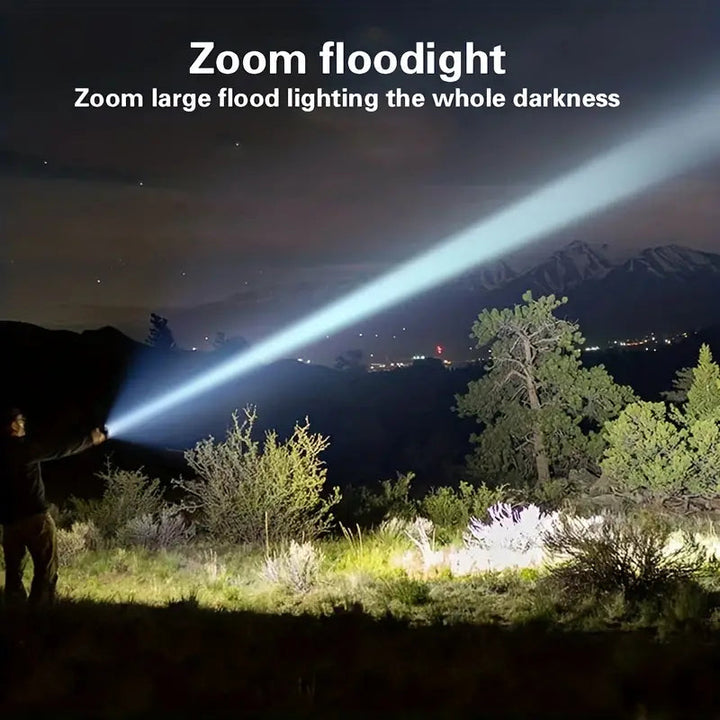 Super Powerful Rechargeable Torch Flood Light Image 3