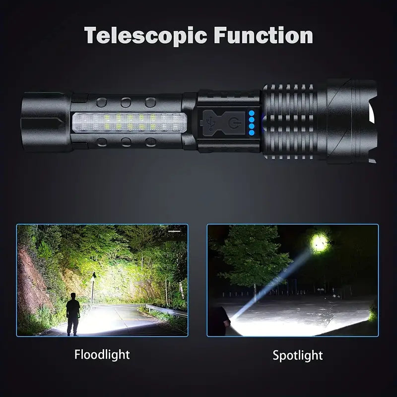 Super Powerful Rechargeable Torch Flood Light Image 6