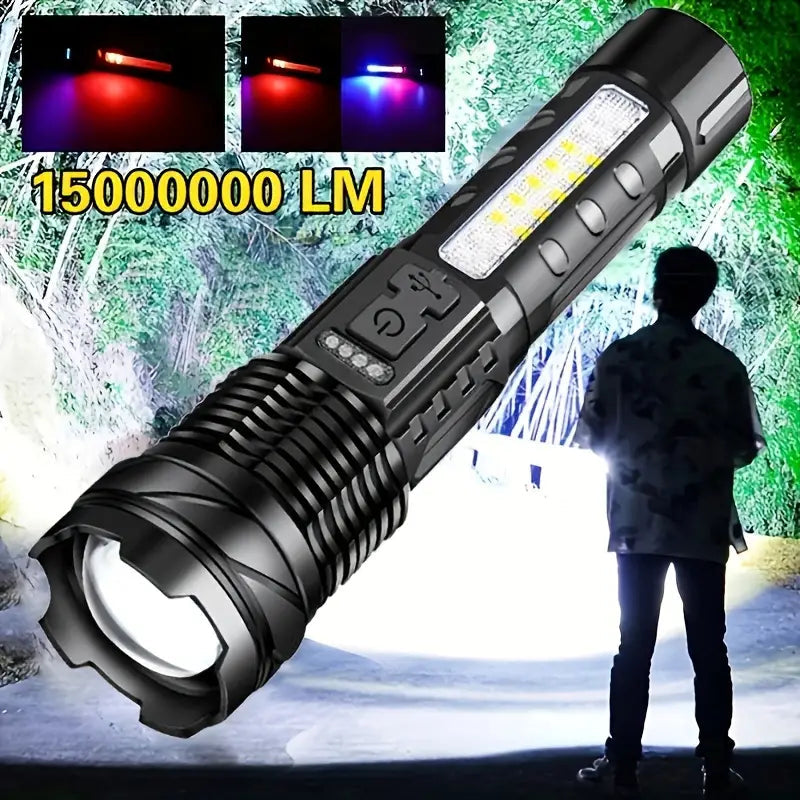 Super Powerful Rechargeable Torch Flood Light Image 8