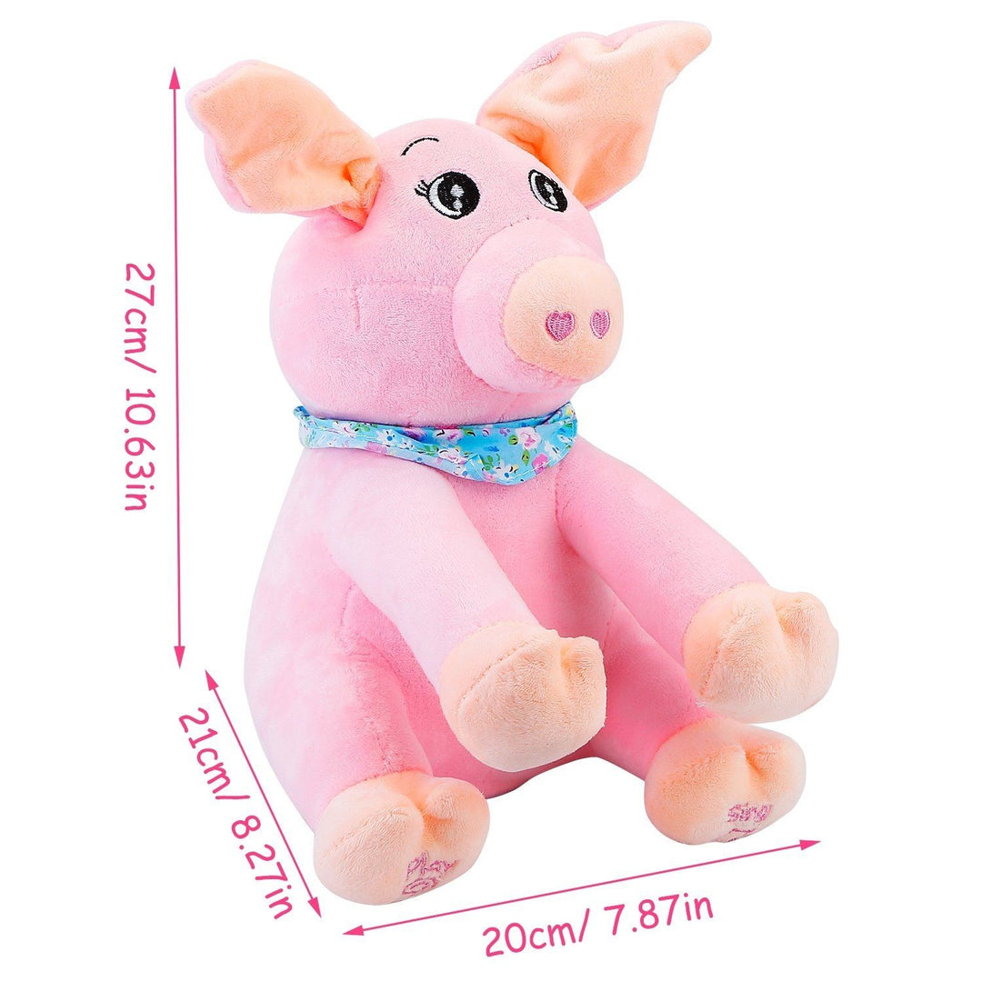 Stuffed Plush Pig Doll Pick-a-Boo Animated Toy Image 3