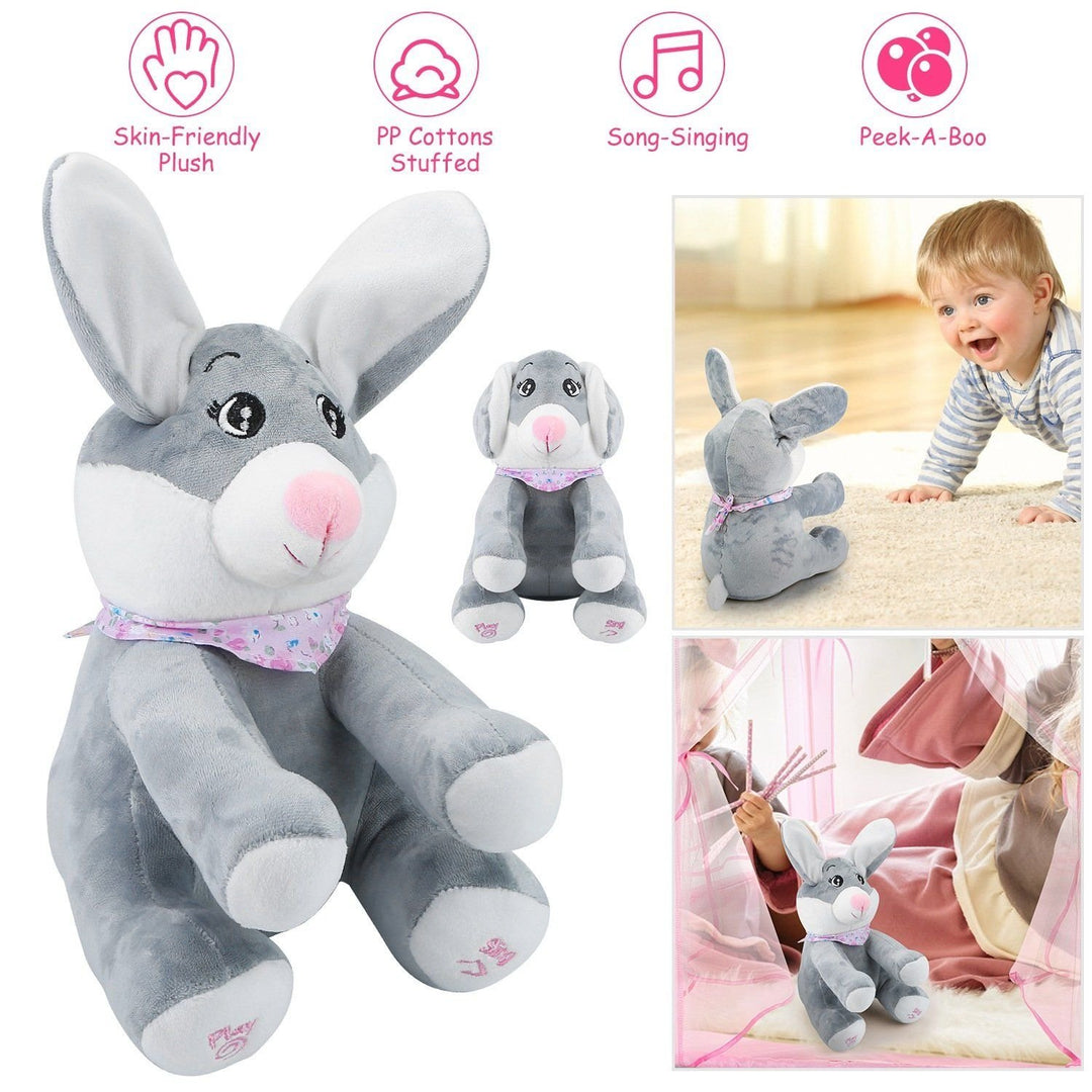 Stuffed Plush Rabbit Doll Toy Animated Talking and Singing Image 4