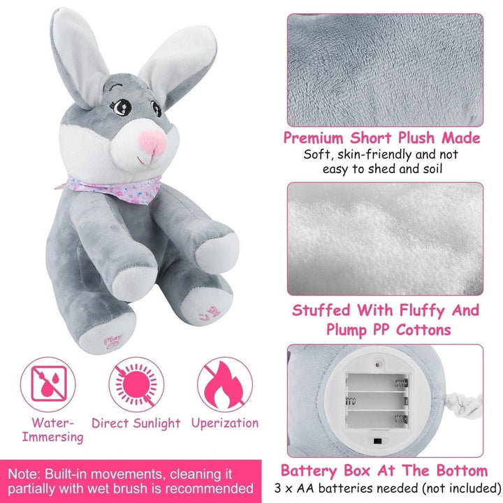 Stuffed Plush Rabbit Doll Toy Animated Talking and Singing Image 10