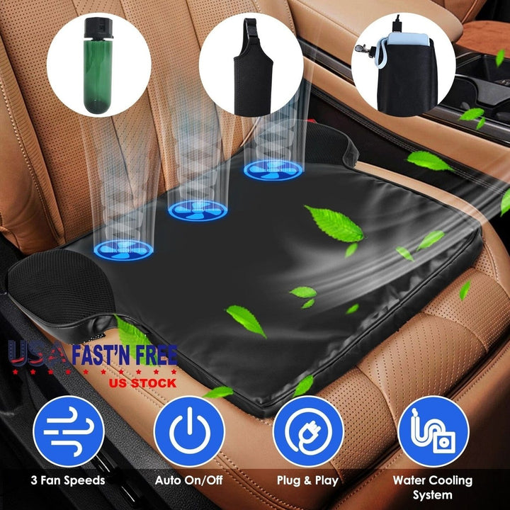 Summer Water Cooling System Seat Cushion with Fans 3 Speeds Image 8