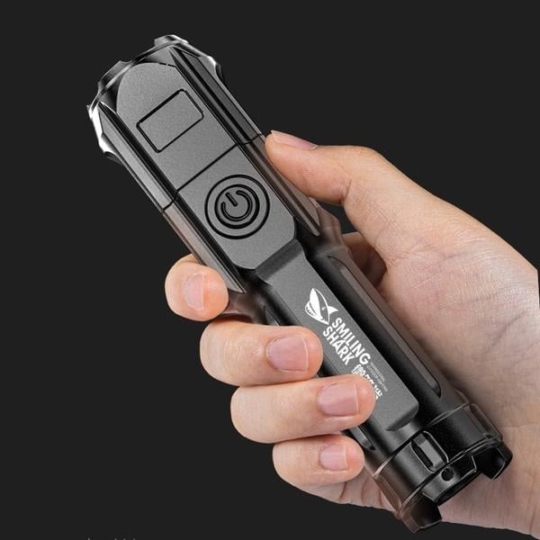 Super Bright ABS Strong Light Focusing Led Flashlight Image 1