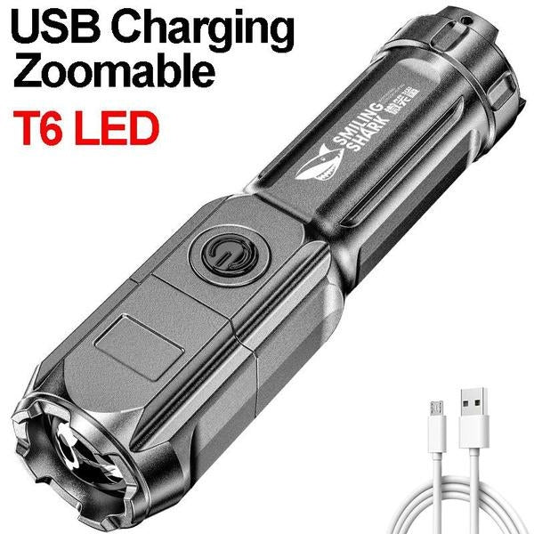 Super Bright ABS Strong Light Focusing Led Flashlight Image 3